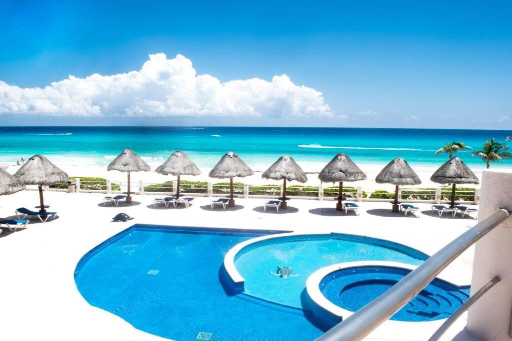 Ocean View Apartment, Best Beach Area, 3 Bedrooms Κανκούν Εξωτερικό φωτογραφία