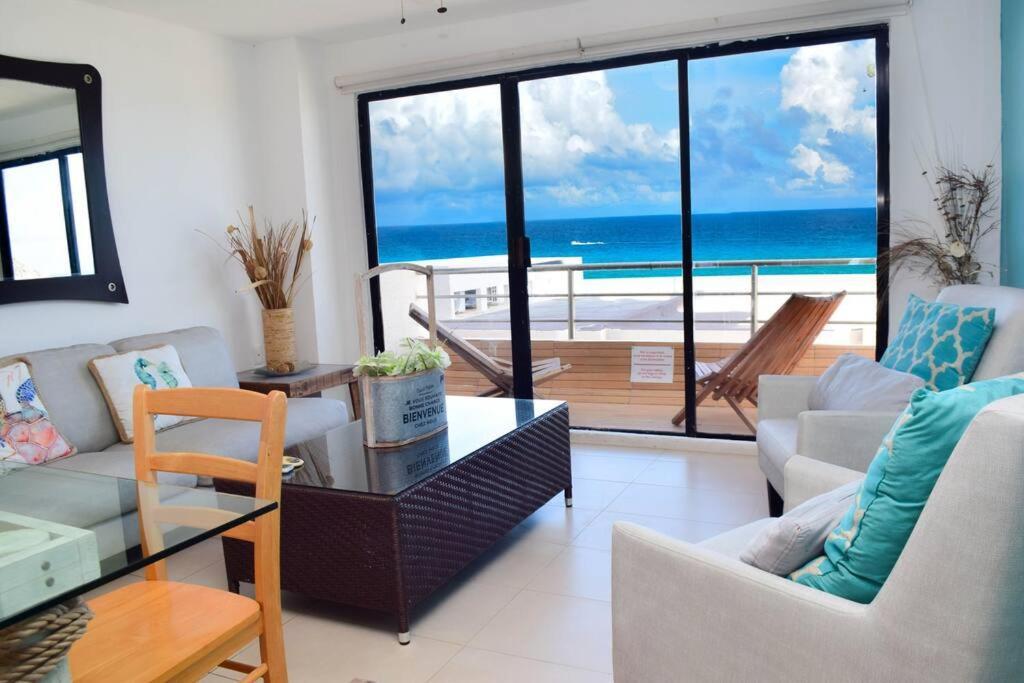 Ocean View Apartment, Best Beach Area, 3 Bedrooms Κανκούν Εξωτερικό φωτογραφία