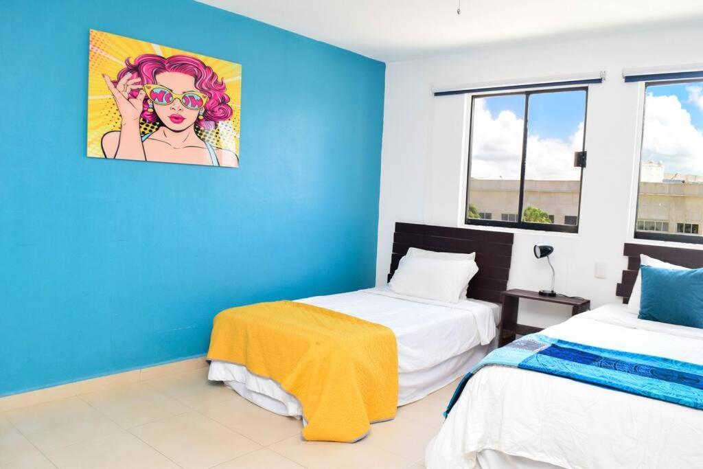 Ocean View Apartment, Best Beach Area, 3 Bedrooms Κανκούν Εξωτερικό φωτογραφία